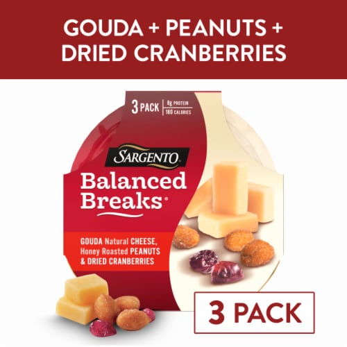 Sargento Balanced Breaks Gouda Cheese Honey Roasted Peanuts & Dried Cranberries Snacks