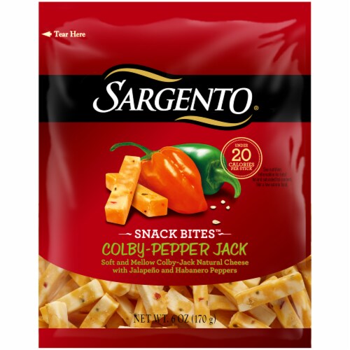 Sargento Snack Bites Colby Pepper Jack Cheese Sticks, 6 oz Kroger