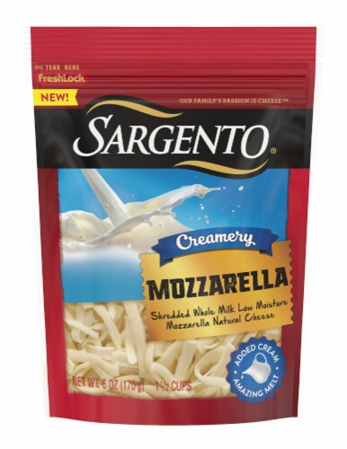 Sargento® Creamery Mozzarella Shredded Cheese Perspective: front