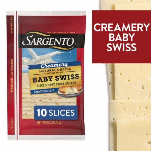 Sargento® Creamery Baby Swiss Sliced Cheese