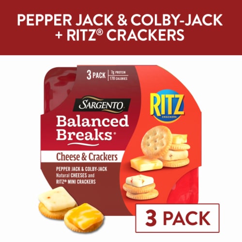 Sargento® Balanced Breaks® Pepper Jack & Colby-Jack Cheeses and RITZ Original Crackers Snack Kit