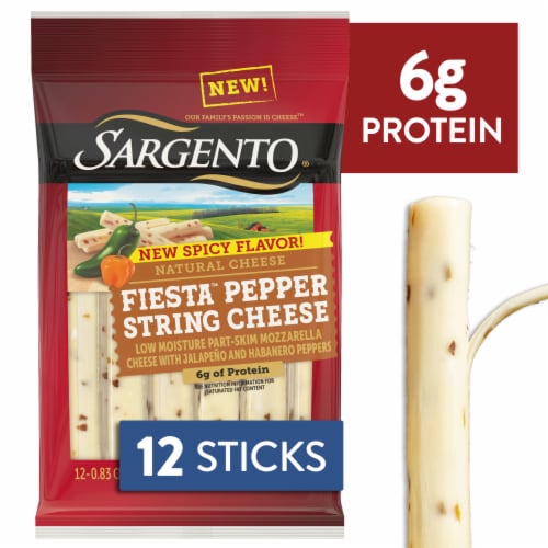 Sargento® Fiesta™ Pepper String Cheese Perspective: front