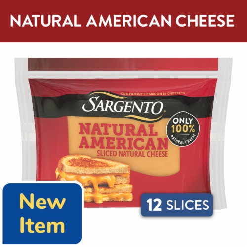Sargento® Natural American Sliced Natural Cheese Perspective: front