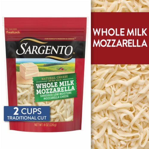 Sargento® Off the Block Mozzarella Shredded Cheese Perspective: front