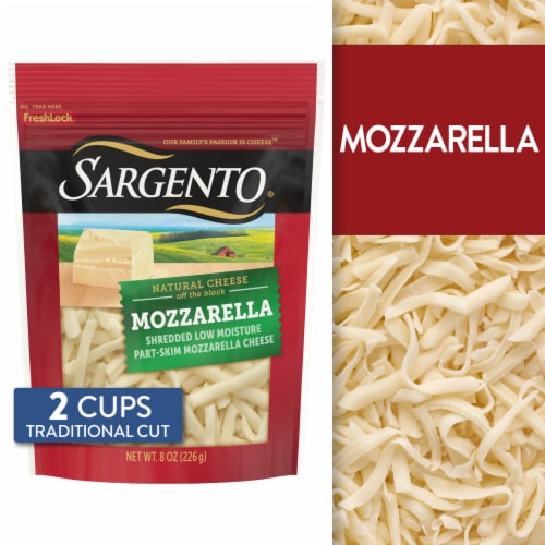 Sargento® Off the Block Traditional Cut Low Moisture Part-Skim Mozzarella Natural Cheese Shreds