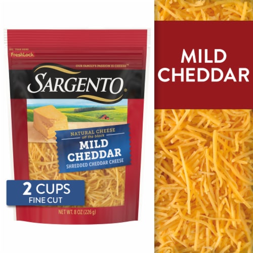 Sargento® Off The Block Fine Mild Cheddar Perspective: front