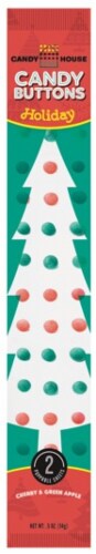 Doschers Cherry & Green Apple Holiday Candy Buttons Perspective: front