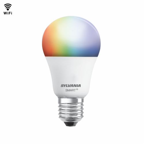 SMART A19 Full Color 9W Dimmable 90CRI 800 Lumen 2700 6500K 15000life Perspective: front