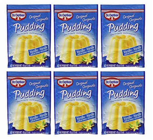 Dr. Oetker Vanilla Pudding 1.5 oz (Pack of 6) Perspective: front