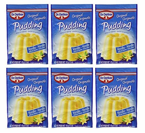 Dr. Oetker Vanilla Pudding 1.5 oz (Pack of 6) Perspective: front