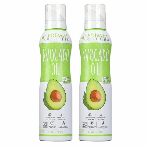 Primal Kitchen Avocado Oil Spray, Whole 30 Approved & Cold Pressed, 4.7 Ounce (Pack of 2) Perspective: front