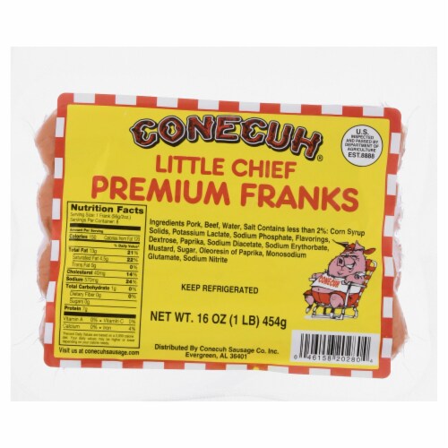 Conecuh® Little Chief Premium Franks Perspective: front