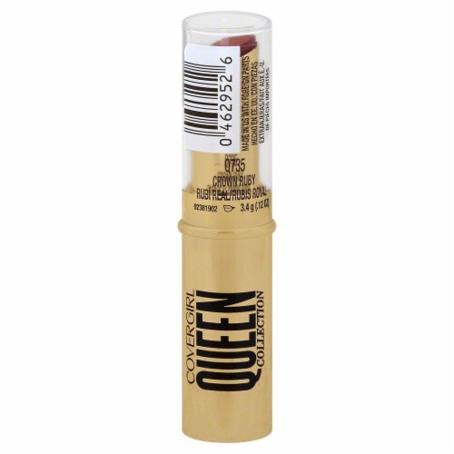 CoverGirl Queen Stayluscious Q735 Crown Ruby Lipstick Perspective: front