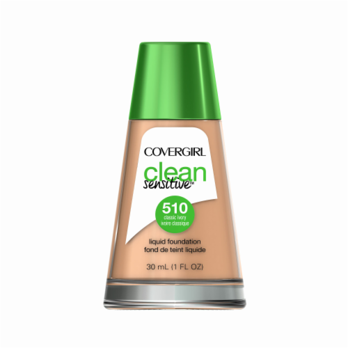 CoverGirl Clean Sensitive Skin 510 Liquid Classic Ivory Foundation Perspective: front
