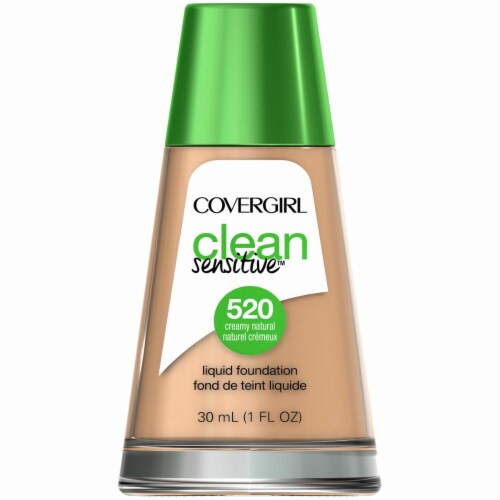 CoverGirl Clean Sensitive 520 Creamy Natural Liquid Foundation Perspective: front