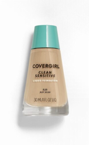 CoverGirl Clean Sensitive 525 Buff Beige Liquid Foundation Perspective: front