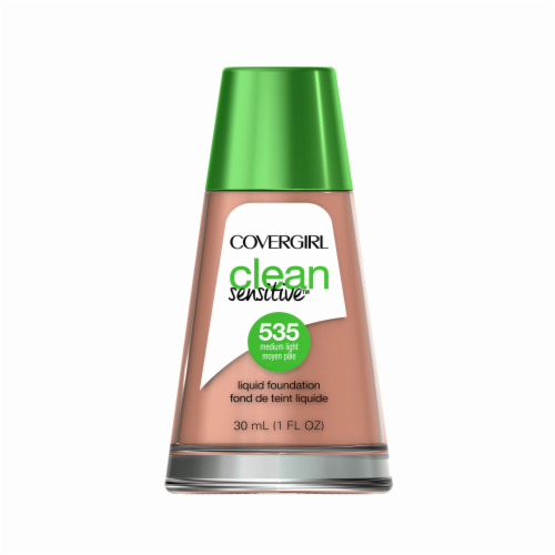 CoverGirl Clean Sensitive Skin 535 Medium Light Liquid Foundation Perspective: front