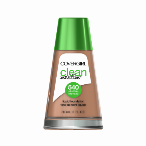 CoverGirl Clean Sensitive Skin 540 Liquid Natural Beige Foundation Perspective: front