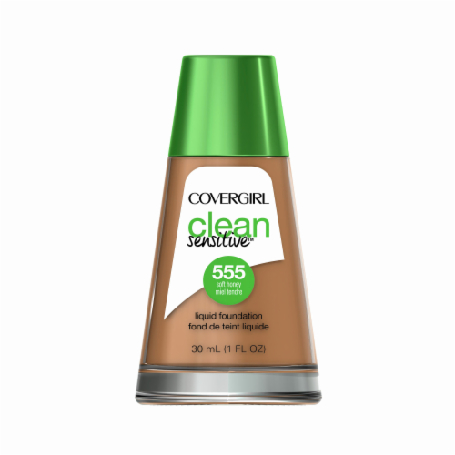 CoverGirl Clean Sensitive Skin 555 Liquid Soft Honey Foundation Perspective: front