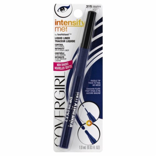 CoverGirl Intensify Me Sapphire Liquid Eyeliner Perspective: front