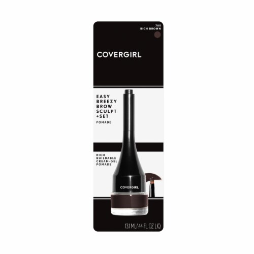 CoverGirl 705 Rich Brown Easy Breezy Brow Sculpt + Set Pomade Perspective: front