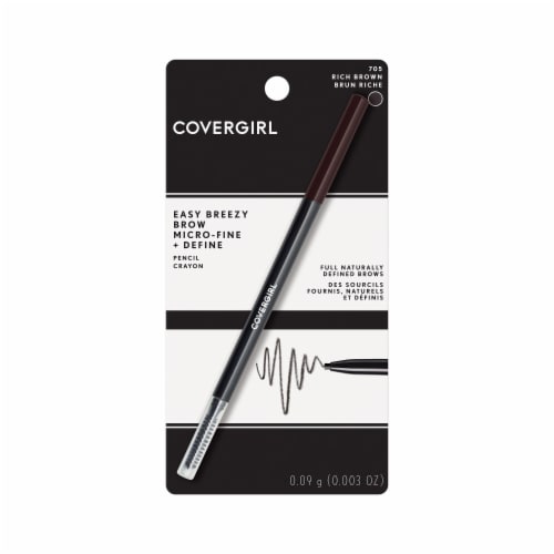 CoverGirl Easy Breezy Brow Rich Brown Pencil Crayon Perspective: front