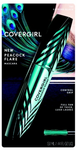 CoverGirl Peacock Flare 785 Extreme Black Mascara Perspective: front
