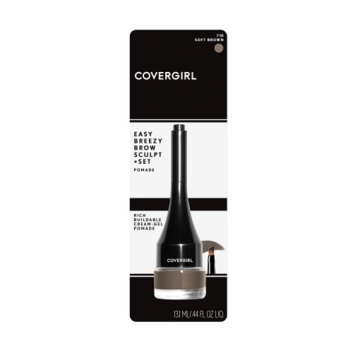 CoverGirl 710 Soft Brown Easy Breezy Brow Sculpt + Set Pomade Perspective: front