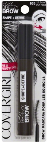 CoverGirl Easy Breezy Brow Rich Brown Brow Mascara Perspective: front