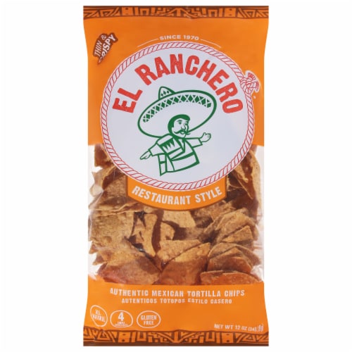 El Ranchero™ Restaurant Style Thin & Crispy Tortilla Chips Perspective: front