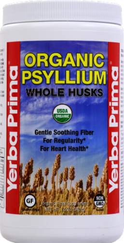 Yerba Prima Organic Psyllium Whole Husks Perspective: front