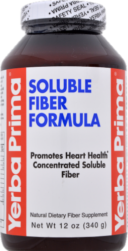 Yerba Prima Soluble Fiber Formula Dietary Supplement Perspective: front