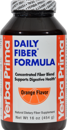 Yerba Prima Orange Flavor Daily Fiber Formula Perspective: front