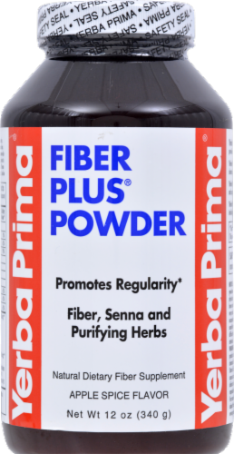 Yerba Prima Apple Spice Flavor Fiber Plus Powder Perspective: front