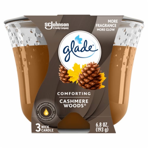 Glade Candle Cashmere Woods Perspective: front