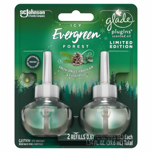 Glade Icy Evergreen Forest Scented Oil Plugins Perspective: front