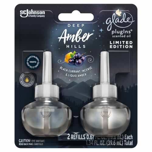 Glade PlugIns Deep Amber Hills Scented Oil Refills 2 ct 0.67 fl oz QFC