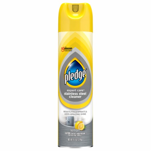 Pledge® Expert Care™ Stainless Steel Cleaner Spray Perspective: front