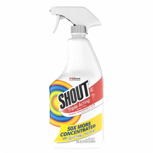 Shout® Active Enzyme Laundry Stain Remover Spray, 22 oz, 1 Ct Perspective: front