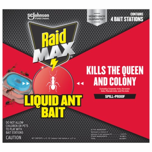 Raid® Max Liquid Ant Baits Perspective: front