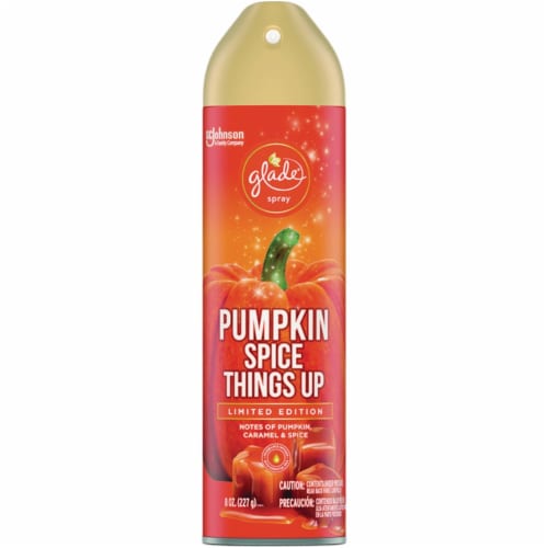 Glade 8 Oz. Pumpkin Spice Things Up Aerosol Spray Air Freshener 2452 Perspective: front