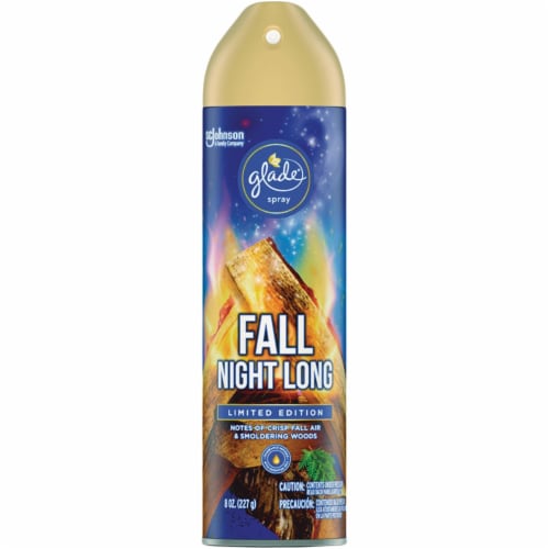 Glade 8 Oz. Fall Night Long Aerosol Spray Air Freshener 2453 Perspective: front