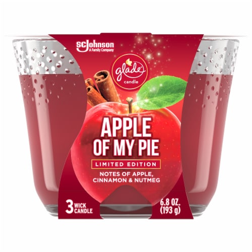 Glade® Apple of My Pie 3 Wick Candle Perspective: front