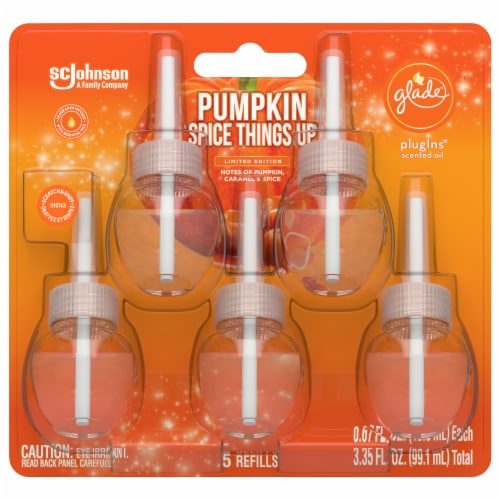 Glade® PlugIns® Pumpkin Spice Things Up Limited Edition Oil Refills Perspective: front