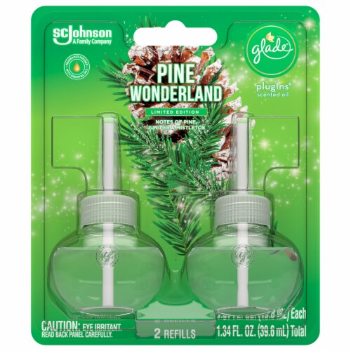 Glade® PlugIns® Pine Wonderland Sented Oil Refills Perspective: front