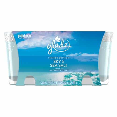 Glade® Limited Edition Sky & Sea Salt Candles Perspective: front