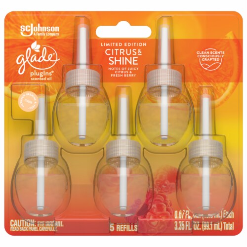 Glade PlugIns Scented Oil Refill, Clean Linen, 0.67 Fl. Oz., 7