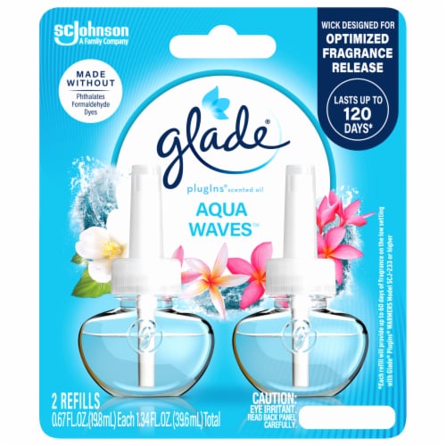 Glade® PlugIns® Scented Oil Air Freshener Aqua Waves Perspective: front