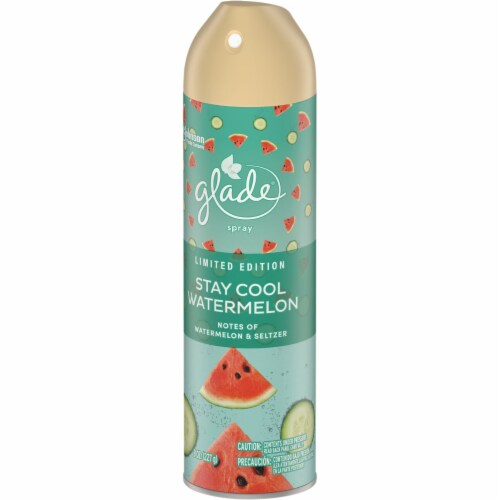 Glade 8 Oz. Stay Cool Watermelon Aerosol Spray Air Freshener 3691 Perspective: front