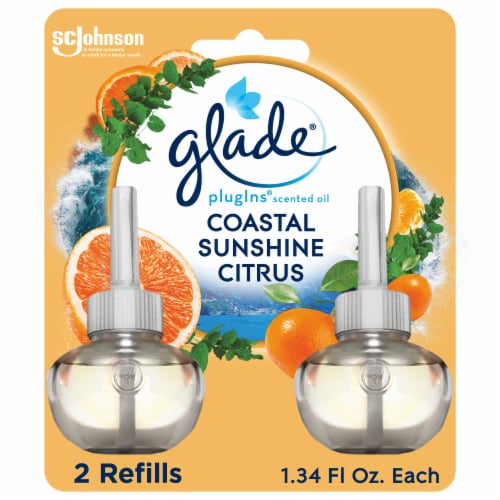 Glade® Coastal Sunshine Citrus Scented Oil Plug-In Perspective: front
